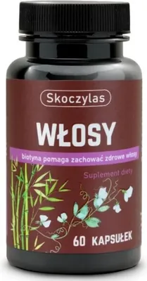 A bottle of dietary supplements for hair.