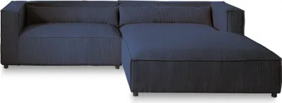 Produktbild von Lisa Design ELA– 4-Sitzer Ecksofa rechts, Cordsamt, 4-Sitzer, moderner Stil , Nachtblau