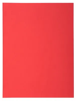 Produktbild von Verpackung von 100 SUPER-Aktenordnern in Pastellfarben, aus extra starkem Karton im DIN-A4-Format, rot
