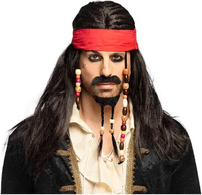 Image de Boland -Perruques -Tobias avec bandana, moustache et barbe