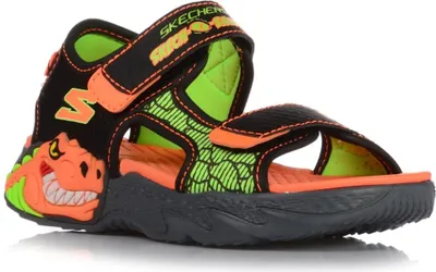 Produktbild von Skechers Creature Splash Sandalen Orange,Schwarz EU 28 Junge Orange,Schwarz EU 28