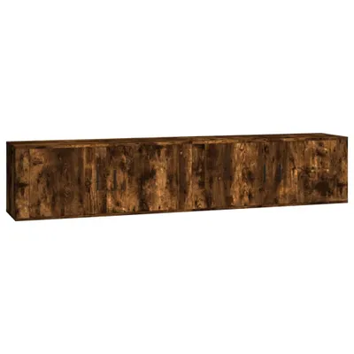 Immagine prodotto di vidaXL Mobili TV da parete, 2 pezzi, rovere affumicato, 100x34,5x40 cm