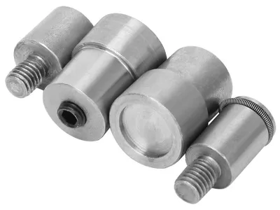 Druckknopf-Matrizen, 4 Stück, Edelstahl, für 12–21,5 mm Knöpfe