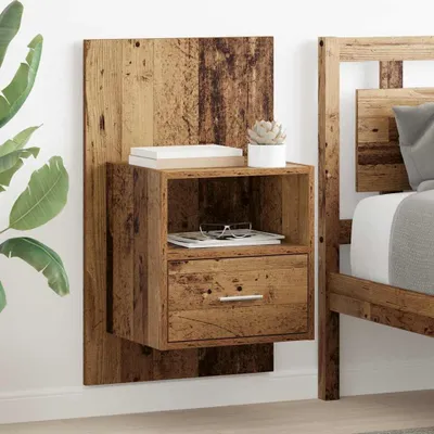 Obrázek produktu pro Maison Exclusive – Noční stolek, 2 kusy, recyklované dřevo, rozměry 50 x 32,5 x 80 cm, materiál: dřevovláknitá deska