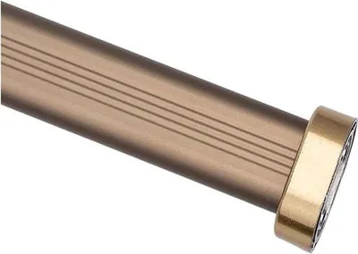 Produktbild von 70 cm starker ovale Kleiderstangenpaar in braun Aluminiumlegerung - Kleiderstangenpaar mit schwarz, gold und silber Optionen