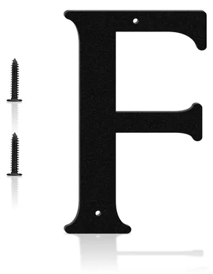 Produktbild von Moderne Hausnummer aus Metall, 15,2 cm groß, schwarz und wetterbeständig