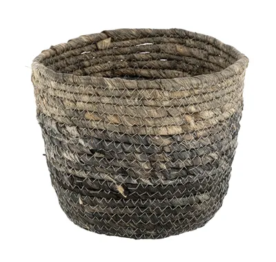 Produktbild von WENKO Naturfaser Aufbewahrungskorb Coppitella in Blau 22 x 16 cm