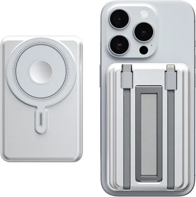 Produktbild von Powerbank, Wireless Power Bank, Magsafe Powerbank, 10000mAh 20W Wireless Magnetische Powerbank, PD Schnelles Laden, mit LED-Display, USB-C Ladekabel