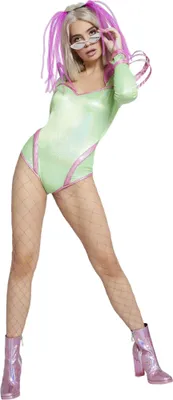Image de Fever - Costume - Dames SM1921 (L) (Vert/Rose)