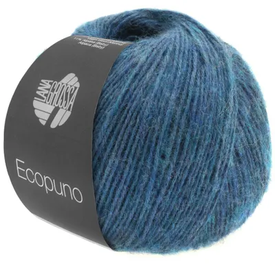 Produktbild von Lana Grossa ECOPUNO 50 g superweiches Ganzjahresgarn aus Baumwolle 80 Farben 215 m Farbe 011 - Saphirblau, KI-generiertes Bild