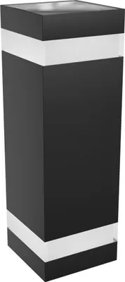 Produktbild von Spectrum LED Außenleuchte TORRE RING 18W 2000lm IP54 Wandleuchte eckig schwarz CCT 3000-6000K