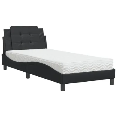 Obrázek produktu pro Rám postele bez matrace Zadar černá 100 x 200 cm umělá kůže