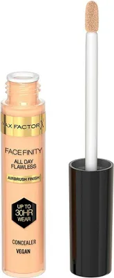 Produktbild von Max Factor Facefinity, Beige, Flüssigkeit, Tube, Antiaugenringe, Anti-Rötung, 30 h, AQUA/WATER/EAU, ISODODECANE, ALUMINUM STARCH OCTENYLSUCCINATE, DICAPRYLYL ETHER, DICAPRYLYL...