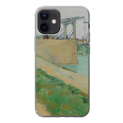 Produktbild von MuchoWow® Handyhülle Schutzhülle Hülle für iPhone 12 Die Brücke von Langlois - Vincent van Gogh Silikon Softcase Handy Hülle - Schutzhülle