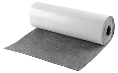 Selbstklebender Filz, grau, 40 cm x 4 m, 3 mm