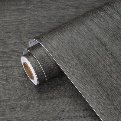 Produktbild von Unyqoos selbstklebende® graue Holz-Möbelfolie für Küche und Möbel, 40 cm x 200 cm