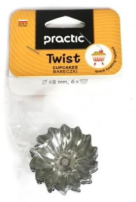 Obrázek produktu pro Praktické formy na muffiny, sada 6 kusů, průměr 4,8 cm