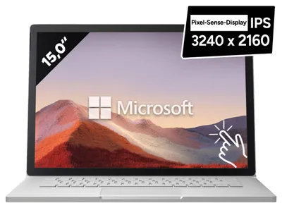 Produktbild von Microsoft Surface Book 3 15 Zoll Notebook i7 10.Gen 16GB 250GB SSD Win11P