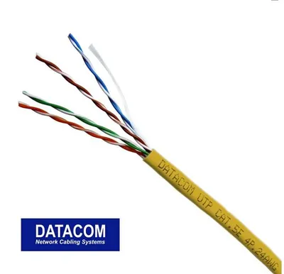 Obrázek produktu pro DATACOM UTP Cat5e PVC kabel 305m (lanko) žlutý