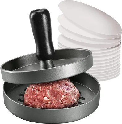 Productafbeelding van Burgerpers - Aluminium - Vaatwasserbestendig - Afneembaar - Voedselveilig - Compact