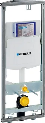 Image de Geberit GIS, module d'angle pour WC suspendu avec chasse d'eau, déclenchement devant no 461.303 90/90+110mm