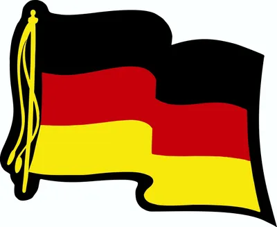 Produktbild von Aufkleber Deutsche Flagge 60 x 80 mm Deutschland Fanartikel