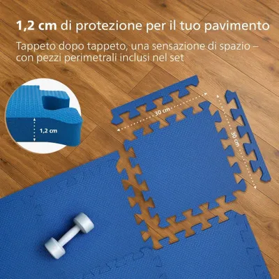 Obrázok produktu pre Ochranná rohož 30x30 cm - ochrana podlahy odolná proti nárazom - protišmyková