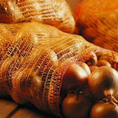 Produktbild von Raschelsäcke goldgelb mit Zugband