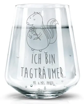 Produktbild von Mr. & Mrs. Panda Glas Stinktier Blume - Transparent - Geschenk, Raubtier, Tumbler, Becherglas, Trinkglas, Träume, Trinkgefäß, Wildtier, Dreams, Wasserglas, Skunk