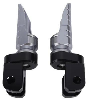 Immagine prodotto di Poggiapiedi anteriori per moto, poggiapiedi, alluminio CNC 6063, pedale anodizzato, ricambio per G310R 2017–2025, grigio