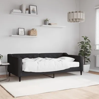 Immagine prodotto di Maison Exclusive - Divano letto con materasso nero 90x190 cm in tessuto