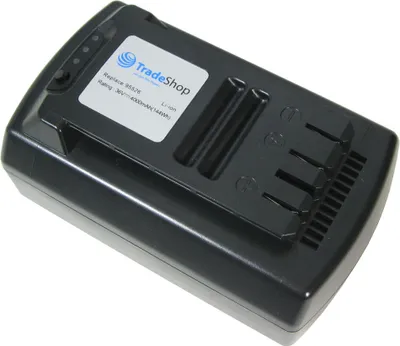 Produktbild von Hochleistungs Li-Ion Akku 36V / 4000mAh / 108Wh ersetzt Güde 95526 95543 passend für Akku-Rasenmäher 370/36 95540 / 95650, Akku-Rasenmäher 430/36 95545 / 95655, Akku-Kettensäge 300/36 95680 / 95660, Akku-Freischneider 95665
