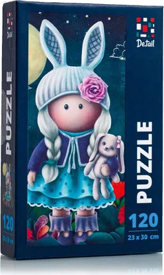 Image de Puzzle Petite fille lapin DT100-01