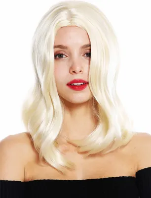 Produktbild von WIG ME UP Perücke mittellang Mittelscheitel Platin Blond GFW2702-613