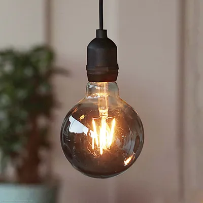 Produktbild von Hängelampe außen Batterie (4xAA exkl.) + Fernbedienung, G95 Ø9,5x13,7cm, grau