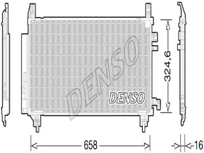 Produktbild von DENSO DCN50046 Kondensator Klimaanlage Klimakondensator für TOYOTA Yaris Schrägheck (P9) +Trockner