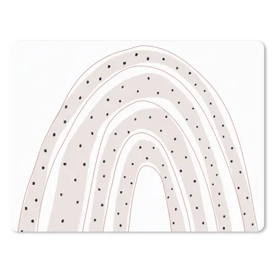 Produktbild von MuchoWow® Mauspad Mousepad Regenbogen - Tupfen - Pastell 23x19 cm - Mousepads - Maus Mat - Pad - Mausunterlage - Schreibtischunterlage - Mauspad