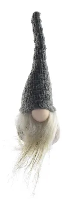 Produktbild von Weihnachtwichtel aus Stoff mit Bart und Zipfelmütze H 19 cm