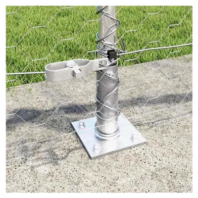 Produktbild von Zaunpfosten Silber 50 x 0,6 m (50 mm Gewebe) Stahl Gartenzaun für Hundezaun, Weidezaun, Gartenzaun & Hühnerzaun, Gartennetz