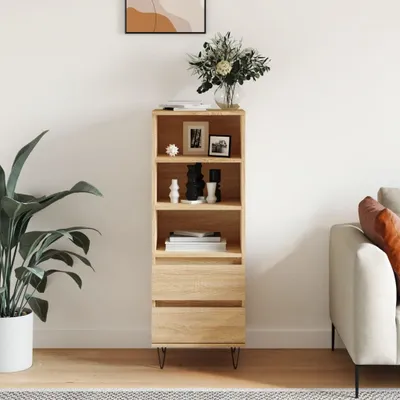 Produktbild von "2026 Promotion" Highboard/Vitrine/Beistellschrank - Sonoma-Eiche 40x36x110 cm Holzwerkstoff - Kommoden CC29658