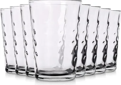 Immagine prodotto di 8 bicchieri per bevande Acqua Succo Composta Set di bicchieri per bevande