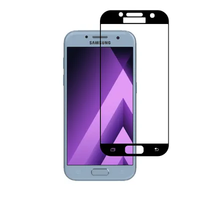 Produktbild von Displayschutzfolie passend für Samsung  Galaxy A3 2017 - Full Cover Tempered Glass mit rundem Rand - Tempered Glass  mit abgerundeten Ecken