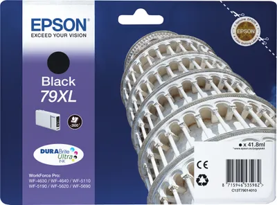 Zdjęcie produktu dla Epson DURABrite 79XL Tintenstrahl Tintenpatrone - Schwarz - Original - 1st Pack - 900