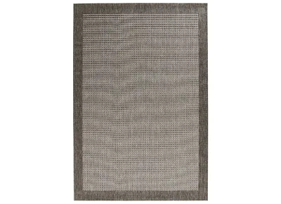 Zdjęcie produktu dla Szary dywan sizal, płaskotkany na taras, zewnętrzno wewnętrzny 200x290cm