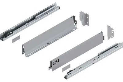 Produktbild von Blum Tandembox antaro M Schubladenschienen-Set | 1 Paar, 30kg 500mm | Vollauszug Blumotion, grau