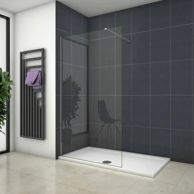Produktbild von 70x200cm+70-120cm Stabilisator 8mm ESG Sicherheitsglas Walk in Dusche Duschwand Nano Glas Duschkabine Duschabtrennung Duschtrennwand