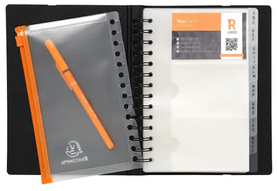 Nachfüllpackung 50 abnehmbare Hüllen für Visitenkartenhalter 19x12,5 cm