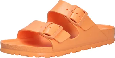 Produktbild von Birkenstock 1025586 Arizona Uni EVATieffußbett Pantolette Elemental Papaya, Rot, Gr. 36
