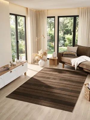 Produktbild von Teppich Modern Wohnzimmer Schlafzimmer Rechteck 3D Effekt Hoch&Tief Pflegeleicht