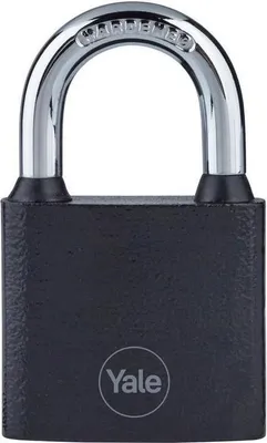 Immagine prodotto di Lucchetto Yale Y111B/38/121/1, in ferro, nero, 38 mm, 3 chiavi